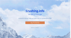 Desktop Screenshot of crushing.info